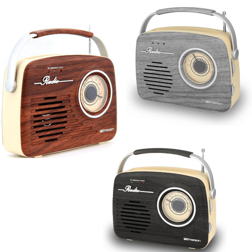 Emerson portable retro radio - portable, w